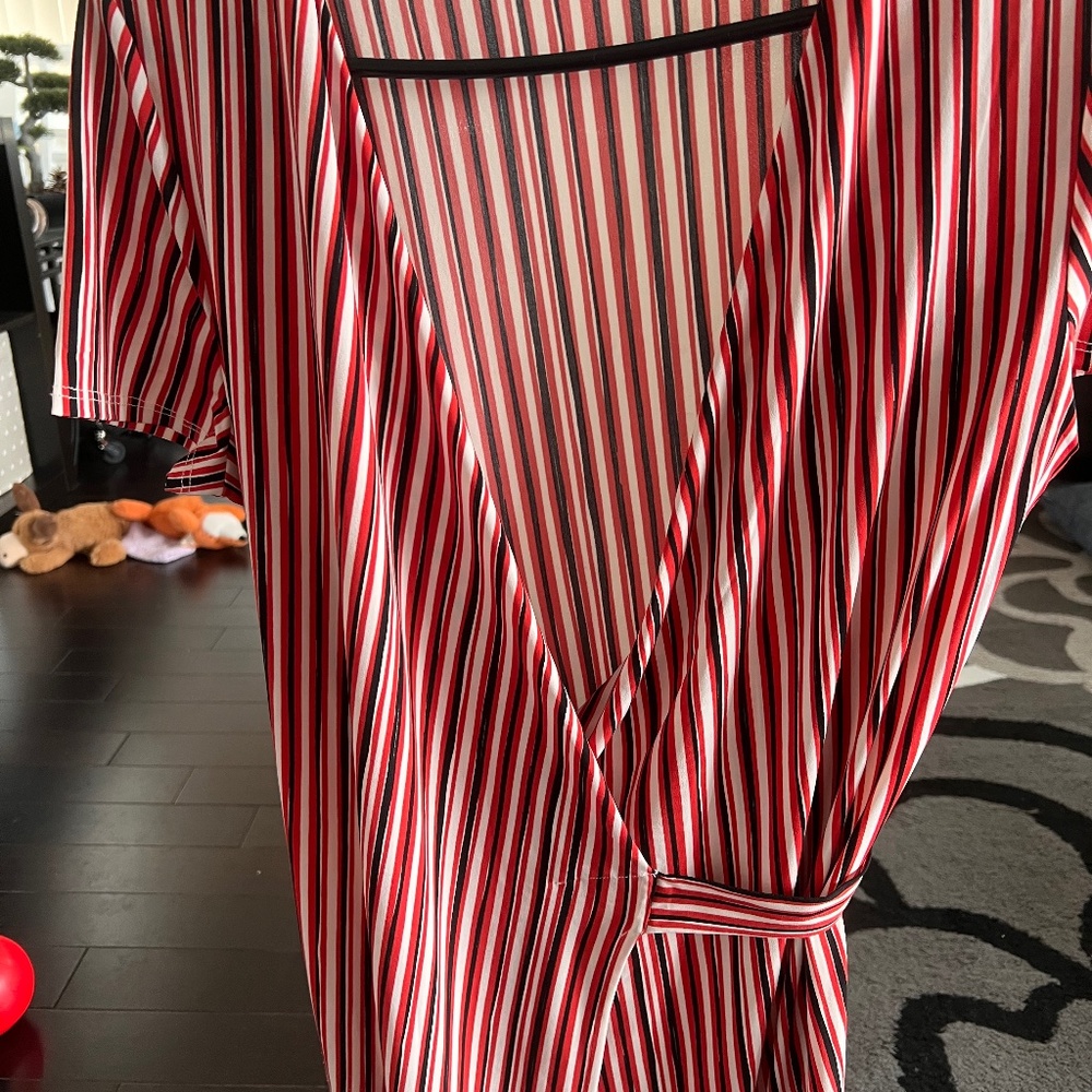Mango wrap midi dress